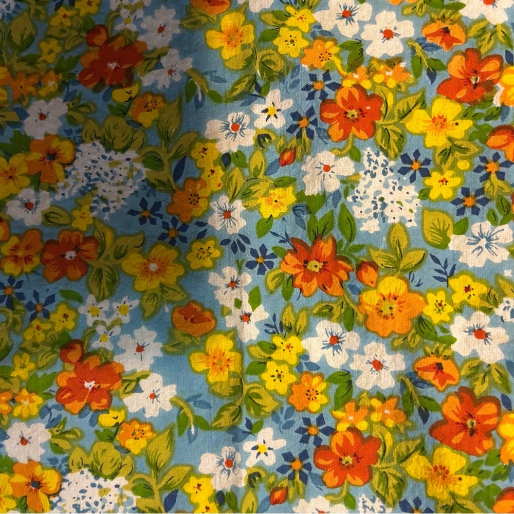 Metropolitan Floral Short-Sleeve House Dress/Mumu with pockets - Picture 3 of 11